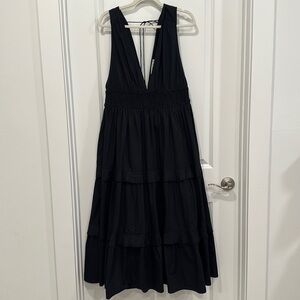 Abercrombie Plunge Tiered Maxi Dress